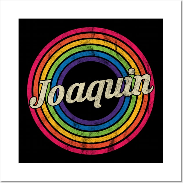 Joaquin - Retro Rainbow Faded-Style Wall Art by MaydenArt